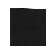 Headboard with Headboard Black 200 cm Faux Leather 3337862