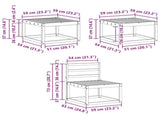 Outdoor Sofa Set 6 pcs Natural 3366302