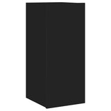 TV Wall Cabinet with LED Lights Black 30.5x35x70 cm 837234
