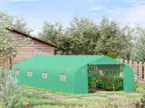 Polytunnel Greenhouse with Windows and Door, Walk in Greenhouse for Garden, Backyard T3398P377682
