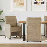 Dining Chairs with Wheels 2 pcs Light grey 57 x 67 x 95 cm 42017844