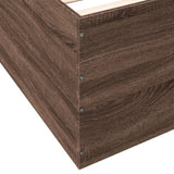 Bed Frame without Mattress Brown Oak 100x200 cm 3280964