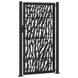 Garden Gate Black 100x175 cm Steel Trace Design 4100982