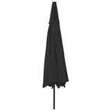Garden Parasol with LED Lights 400 cm Black 312536