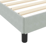 Box Spring Bed with Mattress Light Grey 140 x 210 cm Fabric 3398743