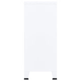 Storage Chest White Steel Medium Storage Chest Rectangular 339624