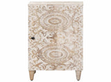 Sideboard with Storage White 40 x 33.5 x 75 cm Solid Mango Wood 4018392