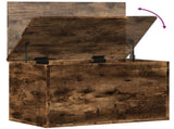 Storage Box Smoked Oak 60x35x35 cm Engineered Wood 840678