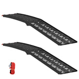 Foldable Motorcycle Ramp 340 kg per ramp 2 pcs Black Aluminium 42021087