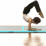 Inflatable Gymnastics Mat with Pump 600x100x10 cm PVC Green 91923
