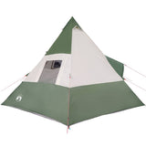 Camping Tent Tipi 7-Person Green Waterproof 94427