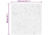 Rug IZA Short Pile Scandinavian Look Cream 140x200 cm 375441