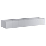 Planter 280x80x40 cm Galvanised Steel 860764