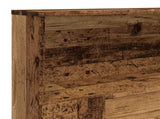 Headboard Cabinet Old Wood 180x19x103.5 cm Engineered Wood 856872