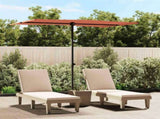 Garden Parasol with Aluminium Pole 2x1.5 m Terracotta 47341