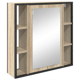 Bathroom Furniture Set 3 pcs Sonoma Oak Engineered Wood 3399392