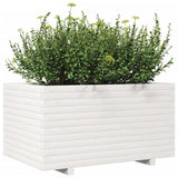 Garden Planter White 90x60x49.5 cm Solid Wood Pine 847384