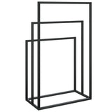 Freestanding Towel Rack Black 48x24x79 cm Iron 343090
