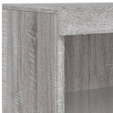 Sideboards with LED Lights 3 pcs Grey Sonoma Engineered Wood 3209133
