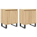 Bedside Cabinets 2 pcs Sonoma Oak 40x30x50 cm Engineered Wood 826851