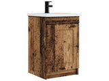 Bathroom Vanity with Sink Old Wood 42 x 40 x 84.5 cm 890002