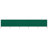5-panel Wind Screen Fabric 600x160 cm Green 47167
