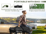 Large Camping Tent Tunnel Tent with 2 Bedroom and Living Area, 2000mm Waterproof, Portable with Bag T3398P349002