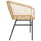 Garden Chair Brown PE rattan, powder-coated steel Standard 369099