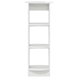 Side Cabinet High Gloss White 40 x 40 x 100 cm Engineered Wood 899847