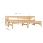 ZNTS Pull-out Day Bed without Mattress 2xcm 806965