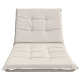 Sunlounger Cushion GEMERT 100% Polyester White 190 x 70 x 9 cm 947401