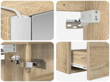 Bathroom Furniture Set 4 pcs Sonoma Oak 3407065
