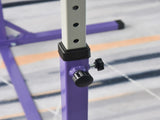 Steel Frame Adjustable Horizonal Gymnastics Bar For Kids Home Gym Training Purple T3398P349204