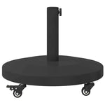 Outdoor Umbrella Base Black 48 x 48 x 32 cm Steel, Concrete 42010015