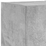 3 Piece TV Wall Cabinets with LED Lights Concrete Grey 3216877