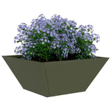 Garden Planter 5 pcs Olive Green 35 x 35 x 15 cm 873803