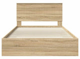 Bed Frame with Drawer Sonoma Oak 100 x 200 cm Engineered Wood 3411343