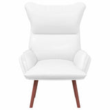 Armchair White 69 x 74 x 93 cm Artificial Leather 42001864