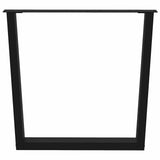 Dining Table Legs V-Shape 3 pcs Black 90x cm Steel 4012668
