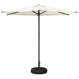 Garden Parasol with Base 270 x 270 cm Polyester Rectangular 42036222