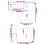 Outdoor Playset Impregnated Wood Pine 3155821