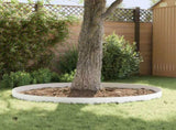 Lawn Edging 30 pcs 100 x 12 cm Steel White 8008790