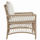 Garden Chair with Cushion Beige 73 x 61 x 77 cm Poly Rattan 42006221