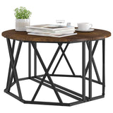 Coffee Table Smoked Oak 80 x 80 x 42 cm 868251