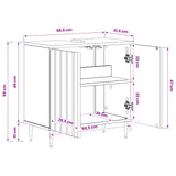 Bathroom Sink Cabinet ZWOLLE White 59.5 x 31.5x 59 cm 896345