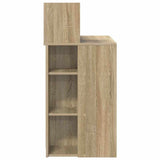 Desk with Shelf Sonoma Oak 90 x 48 x 101.5 cm Engineered Wood 869524