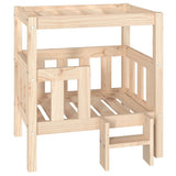 Dog Bed 65.5x50.5x70 cm Solid Wood Pine 822372