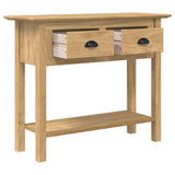 Console Table with Drawer BODO Honey Brown 91 x 34.7 x 74 cm 42023484