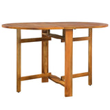 Dining Set Natural wood Solid Acacia wood Set Collapsible 3086969