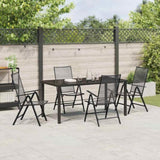 Garden Dining Set 5 pcs Anthracite Powder-Coated Steel 3379292